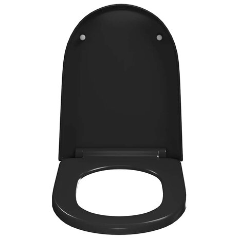 Toiletbril soft-close met quick-release ontwerp zwart 4