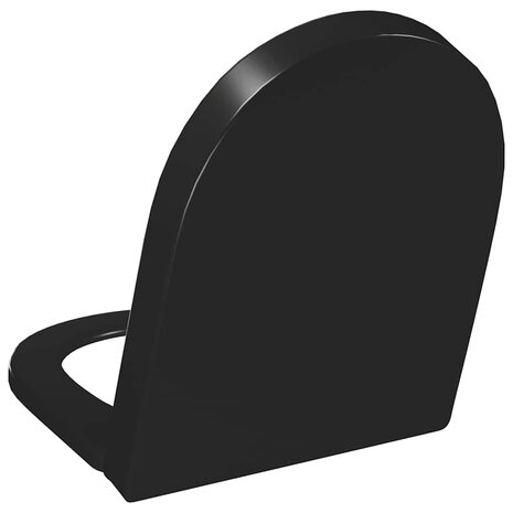 Toiletbril soft-close met quick-release ontwerp zwart 7