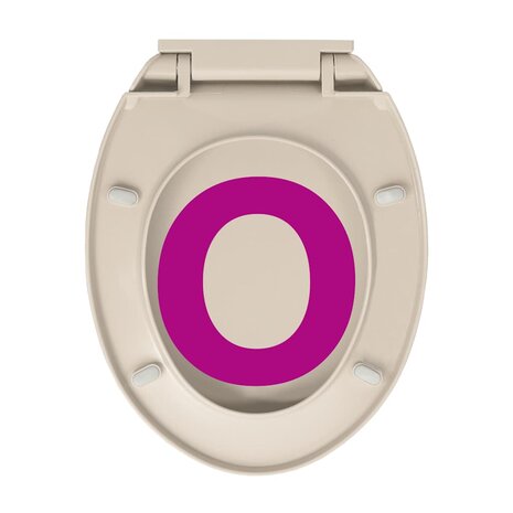 Toiletbril soft-close ovaal abrikooskleurig 9
