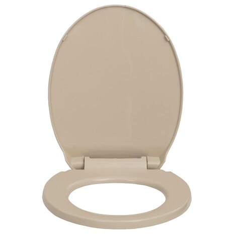 Toiletbril soft-close ovaal beige 3