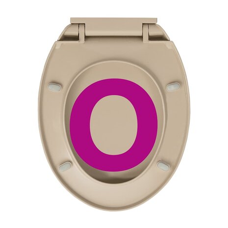 Toiletbril soft-close ovaal beige 9
