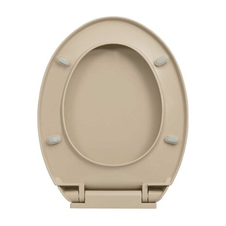 Toiletbril soft-close en quick-release ovaal beige 7