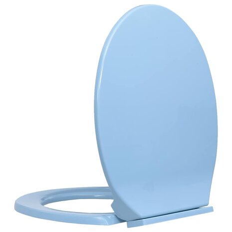 Toiletbril soft-close ovaal blauw 3