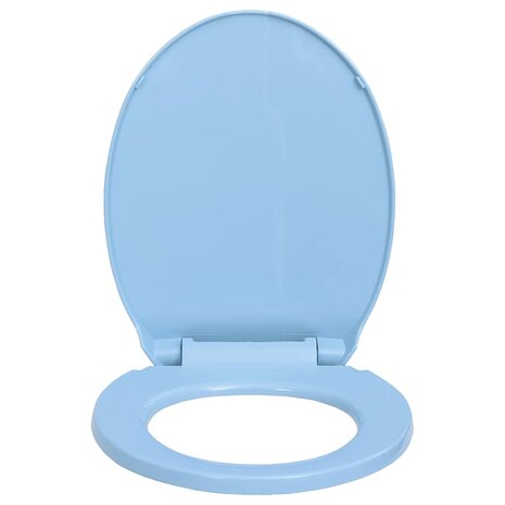 Toiletbril soft-close ovaal blauw 4