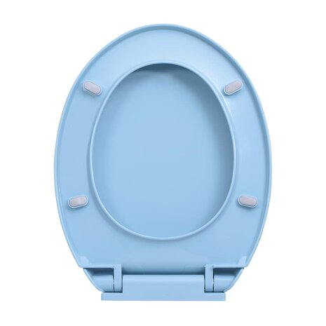 Toiletbril soft-close ovaal blauw 6