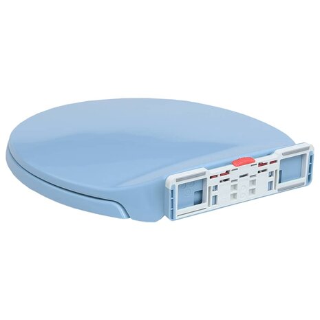 Toiletbril soft-close en quick-release ovaal blauw 6