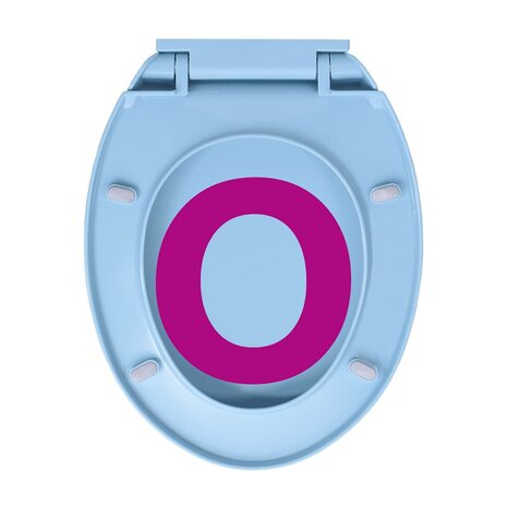 Toiletbril soft-close en quick-release ovaal blauw 9