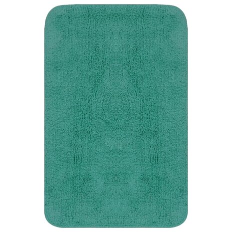 Badmattenset stof turquoise 2-delig 2
