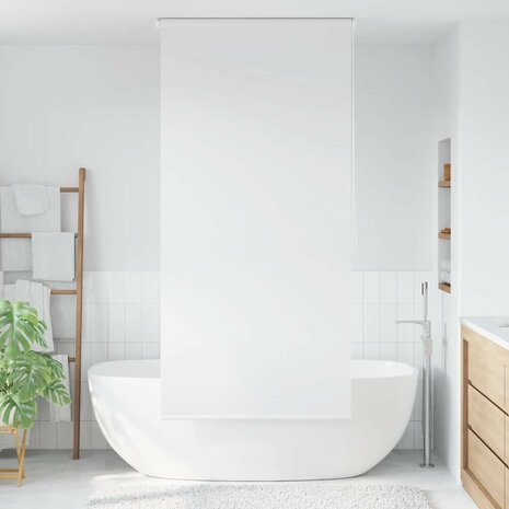 Rolgordijn voor douche 100x240 cm wit 1