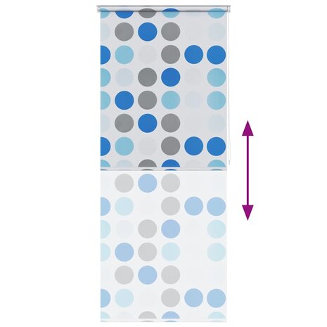 Rolgordijn voor douche 120x240 cm cirkel 5