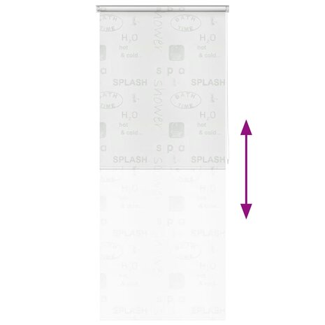Rolgordijn voor douche 80x240 cm splash 5