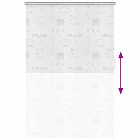 Rolgordijn voor douche 160x240 cm splash 5