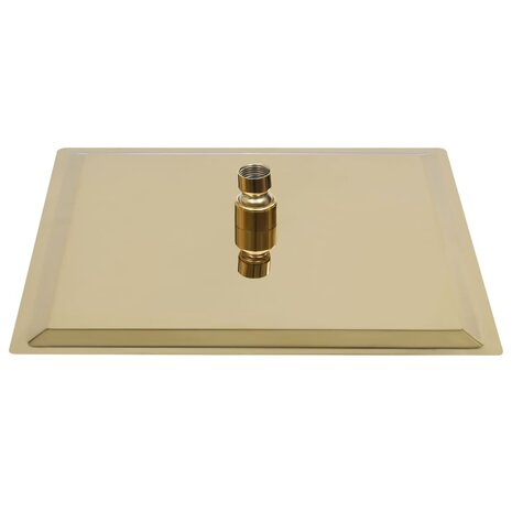 Regendouchekop vierkant 30x30 cm roestvrij staal goudkleurig 4
