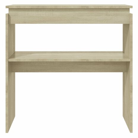 Wandtafel 80x30x80 cm bewerkt hout sonoma eikenkleurig 3
