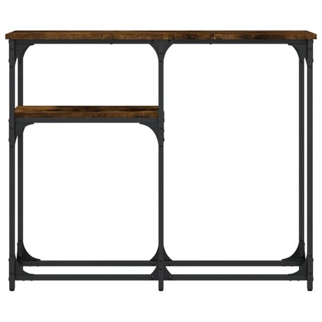 Wandtafel 90x22,5x75 cm bewerkt hout gerookt eikenkleurig 3
