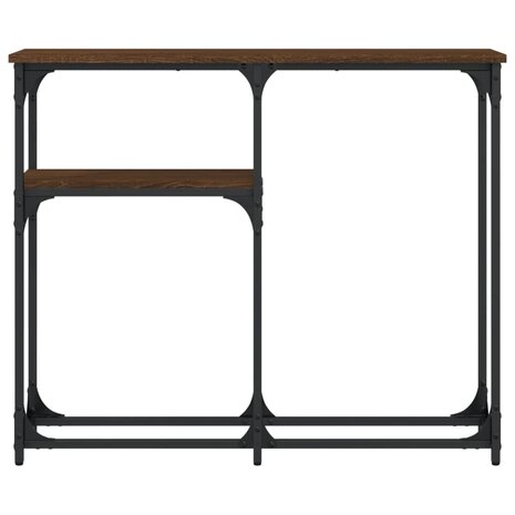 Wandtafel 90x22,5x75 cm bewerkt hout bruin eikenkleur 3