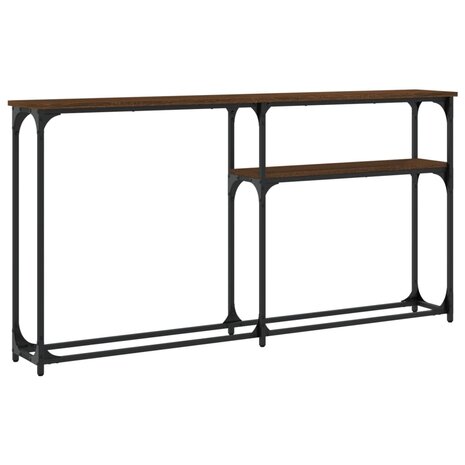 Wandtafel 145x22,5x75 cm bewerkt hout bruin eikenkleur 4