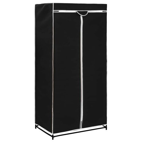 Kledingkasten 2 st 75x50x160 cm zwart 3