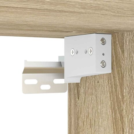 Kledingkast 100x32,5x35 cm bewerkt hout sonoma eikenkleurig 8
