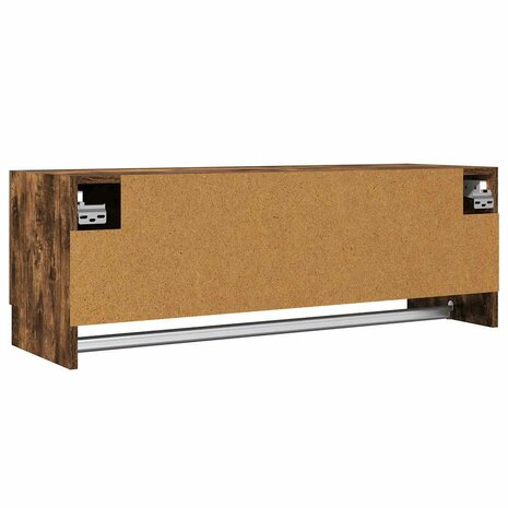 Kledingkast 100x32,5x35 cm bewerkt hout gerookt eikenkleurig 3
