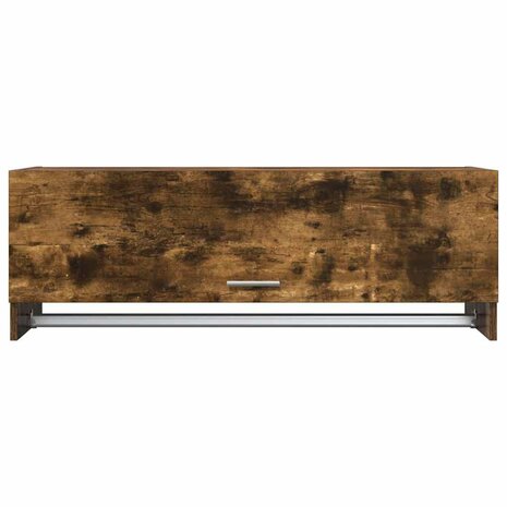 Kledingkast 100x32,5x35 cm bewerkt hout gerookt eikenkleurig 5
