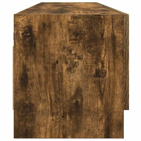 Kledingkast 100x32,5x35 cm bewerkt hout gerookt eikenkleurig 7