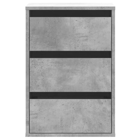 Ladekast 40x41x58 cm bewerkt hout betongrijs 4