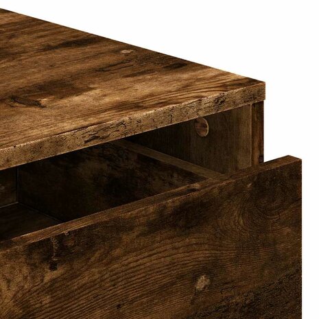 Ladekast 40x41x58 cm bewerkt hout gerookt eikenkleurig 8