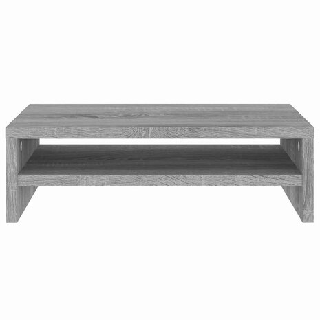 Monitorstandaard 42x24x13 cm bewerkt hout grijs sonoma eiken 4