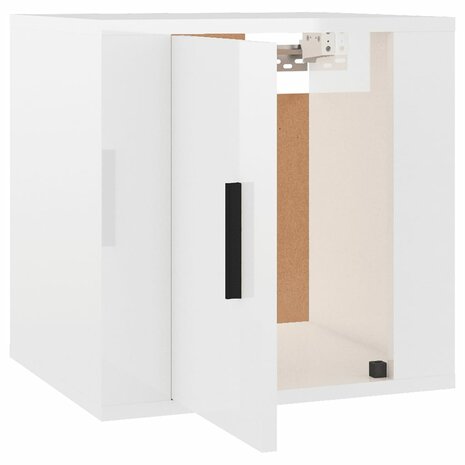 Tv-wandmeubel 40x34,5x40 cm hoogglans wit 5