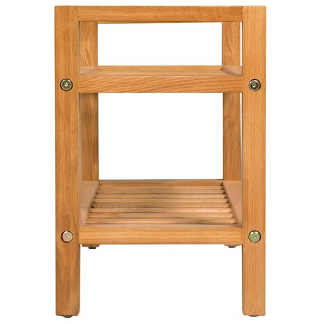 Schoenenrek met 2 schappen 50x27x40 cm massief eikenhout 3