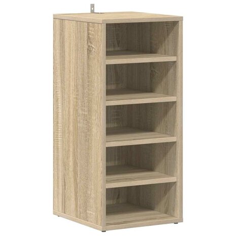Schoenenkast 31,5x35x70 cm bewerkt hout sonoma eikenkleurig 2