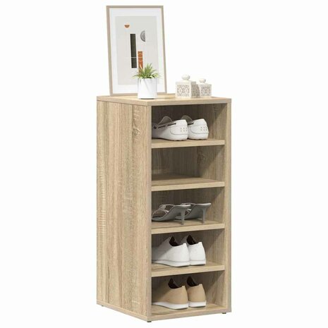 Schoenenkast 31,5x35x70 cm bewerkt hout sonoma eikenkleurig 3