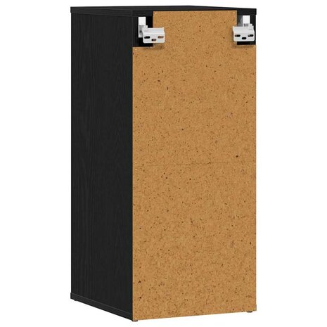 Schoenenkast 32x35x70 cm spaanplaat zwart eikenkleurig 6