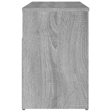 Schoenenbank 80x30x45 cm bewerkt hout grijs sonoma eikenkleurig 6