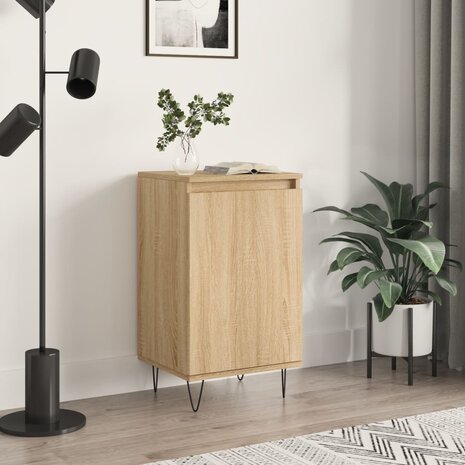Dressoir 40x35x70 cm bewerkt hout sonoma eikenkleurig 1