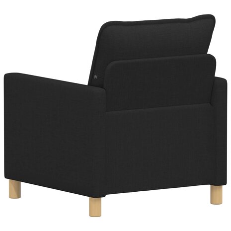 Bank Zwart Stof 5
