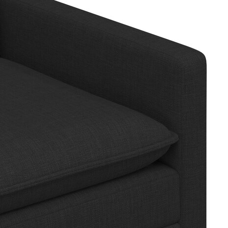 Bank Zwart Stof 6