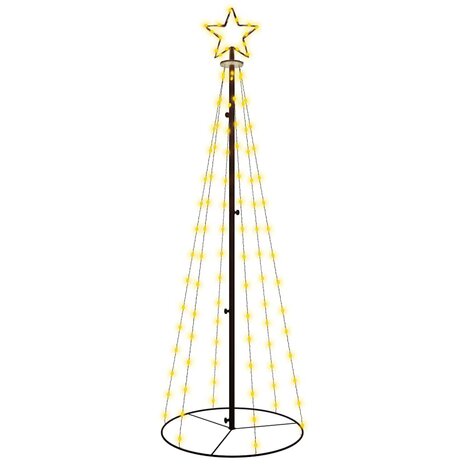 Kegelkerstboom 108 LED's 70x180 cm warmwit 2