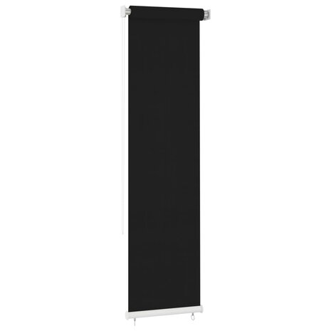 Rolgordijn voor buiten 60x230 cm HDPE zwart 2