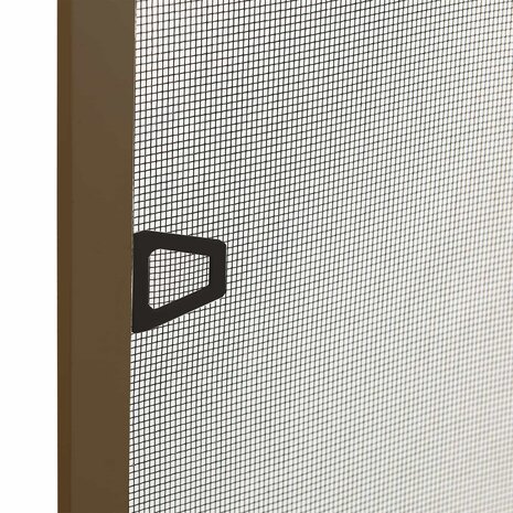 Insectenscherm voor ramen Bruin 130 x 150 cm 5