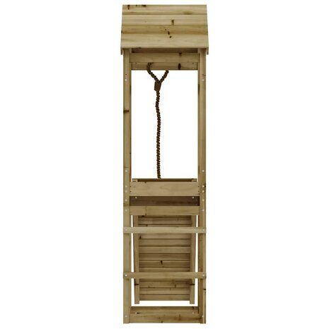 Speelhuis met klimwand ge&iuml;mpregneerd grenenhout 7