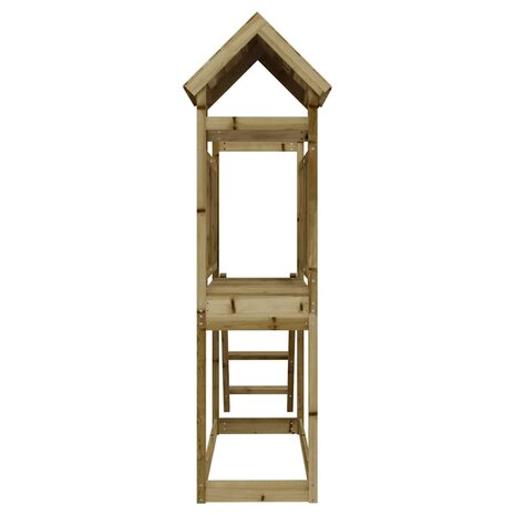 Speelhuis 53x110x214 cm ge&iuml;mpregneerd grenenhout 6
