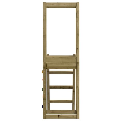 Speelhuis 53x46,5x169 cm ge&iuml;mpregneerd grenenhout 5