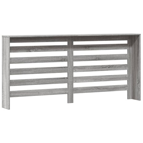 Radiatorombouw 175x20x82 cm bewerkt hout grijs sonoma eiken 4