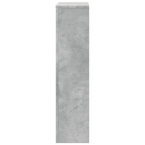 Radiatorombouw 78x20x82 cm bewerkt hout betongrijs 5