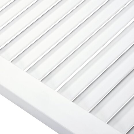 Kastdeuren met lamellen 2 st 99,3x39,4 cm grenenhout wit 4
