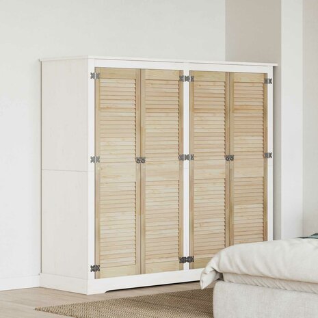 Kastdeur 4 pcs Naturel 140,5 x 2,1 x 39,5 cm Massief grenenhout 1