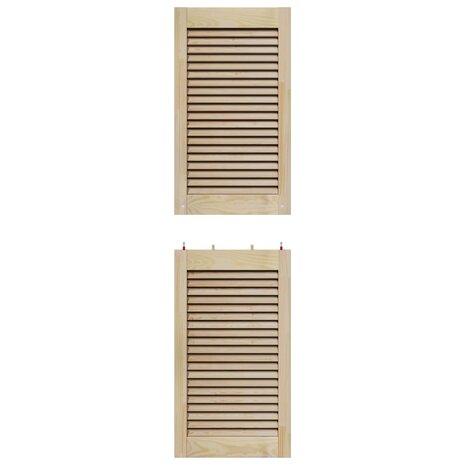Kastdeur 4 pcs Naturel 140,5 x 2,1 x 39,5 cm Massief grenenhout 8