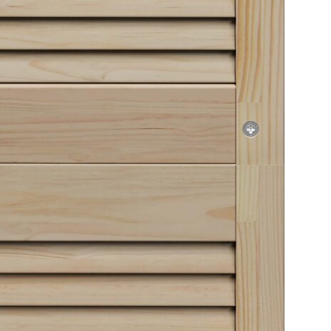 Kastdeur 4 pcs Naturel 140,5 x 2,1 x 39,5 cm Massief grenenhout 9